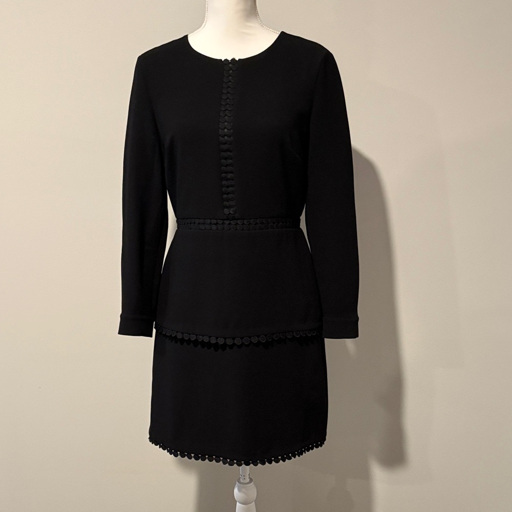 Club Monaco Black Long Sleeve Dress